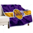 Los Angeles Lakers Sherpa Blanket - Basketball Club Nba  Soft Blanket, Warm Blanket