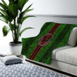 Chicago Bears Cozy Blanket - Grass Football Lawn Soft Blanket, Warm Blanket