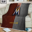 Miami Marlins American Baseball Club Sherpa Blanket - National League Leather Mlb Soft Blanket, Warm Blanket
