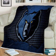 Memphis Grizzlies Sherpa Blanket - Nba Basketball Western Conference Soft Blanket, Warm Blanket