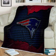 New England Patriots Sherpa Blanket - Nfl American Football Afc Soft Blanket, Warm Blanket