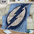 Tampa Bay Lightning  Sherpa Blanket - American Hockey Club Nhl Soft Blanket, Warm Blanket