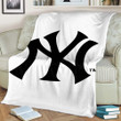 New York Yankees Sherpa Blanket - Baseball Mlb New York2001 Soft Blanket, Warm Blanket