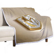 Vegas Golden Knights Sherpa Blanket - American Hockey Club Nhl Golden Silver Soft Blanket, Warm Blanket