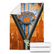 New York Knicks Cozy Blanket - Basketball Blue City2001 Soft Blanket, Warm Blanket