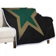 Sports Sherpa Blanket - Hockey Dallas Stars1002  Soft Blanket, Warm Blanket