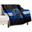 Orlando Magic Sherpa Blanket - Grunge Nba Basketball Club Soft Blanket, Warm Blanket