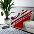 Washington Nationals Cozy Blanket - Mlb Red White Abstraction American Baseball Club  Soft Blanket, Warm Blanket