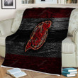 New Jersey Devils Sherpa Blanket - Fire Nhl Red And Black Lines Soft Blanket, Warm Blanket