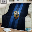 Tennessee Titans Sherpa Blanket - Golden Nfl Blue Metal  Soft Blanket, Warm Blanket