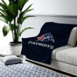 New England Patriots Cozy Blanket - New England Nfl  Soft Blanket, Warm Blanket
