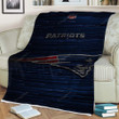 New England Patriots Sherpa Blanket -  Soft Blanket, Warm Blanket