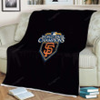 San Francisco Giants Sherpa Blanket - Sf Giants1001  Soft Blanket, Warm Blanket
