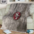 San Francisco 49Ers Sherpa Blanket - Black And White Shades 49Ers  Soft Blanket, Warm Blanket