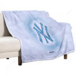 New York Yankees Sherpa Blanket - American Baseball Club Mlb Soft Blanket, Warm Blanket