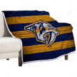 Nashville Predators Nhl Sherpa Blanket - Hockey Club Western Conference Usa Soft Blanket, Warm Blanket