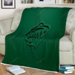 Minnesota Wild Sherpa Blanket - American Hockey Club 3D Green  Soft Blanket, Warm Blanket