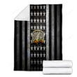 San Antonio Spurs Flag Cozy Blanket - Nba Black White Metal American Basketball Club Soft Blanket, Warm Blanket