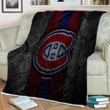 Montreal Canadiens Sherpa Blanket - Hockey Club Nhl Black Stone Soft Blanket, Warm Blanket