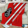 Toronto Raptors Sherpa Blanket - Basketball Club Red Abstraction Soft Blanket, Warm Blanket
