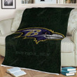 Ravens Sherpa Blanket - Baltimore Nfl Football Soft Blanket, Warm Blanket