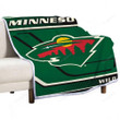 Minnesota Wild Sherpa Blanket - Hockey Nhl Sport Soft Blanket, Warm Blanket