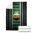 New York Jets Flag Cozy Blanket - Nfl Green White Metal American Football Team Soft Blanket, Warm Blanket