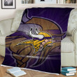 Minnesota Vikings Sherpa Blanket - Nfl Football1001  Soft Blanket, Warm Blanket