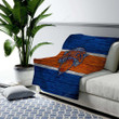 New York Knicks Cozy Blanket - Nba Wooden Basketball Soft Blanket, Warm Blanket