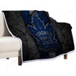 Toronto Maple Leafs Sherpa Blanket - Hockey Club Nhl Black Stone Soft Blanket, Warm Blanket