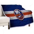 New York Islanders Nhl Sherpa Blanket - Hockey Club Eastern Conference Usa Soft Blanket, Warm Blanket