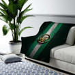 New York Jets Cozy Blanket - Golden Nfl Green Metal  Soft Blanket, Warm Blanket