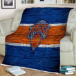 New York Knicks Sherpa Blanket - Nba Wooden Basketball Soft Blanket, Warm Blanket