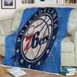Philadelphia 76Ers Sherpa Blanket - Nba Basketball Sixers10012002 Soft Blanket, Warm Blanket