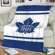 Toronto Maple Leafs Sherpa Blanket - Ontario Hockey Tml Soft Blanket, Warm Blanket