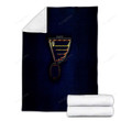 St Louis Blues Cozy Blanket - American Baseball Club Mlb Golden Silver Soft Blanket, Warm Blanket