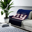 New York Giants Cozy Blanket - Blue Football Giants Soft Blanket, Warm Blanket
