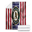 Oakland Athletics Cozy Blanket - Silk American Flag Soft Blanket, Warm Blanket
