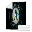 Oakland Athletics Cozy Blanket - American Baseball Team Green Stone Oakland Athletics Soft Blanket, Warm Blanket