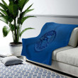 Toronto Blue Jays Cozy Blanket - Canadian Baseball Club 3D Blue  Soft Blanket, Warm Blanket