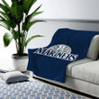 Seattle Mariners Cozy Blanket - Baseball Mariners Mlb Soft Blanket, Warm Blanket