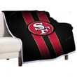 San Francisco 49Ers Sherpa Blanket - 49 Football Forty Soft Blanket, Warm Blanket