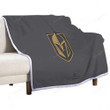 Vegas Golden Knights Sherpa Blanket - Gray American Hockey Team Vegas Golden Knights  Soft Blanket, Warm Blanket