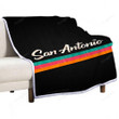 San Antonio Spurs Sherpa Blanket - Basketball Crest Nba  Soft Blanket, Warm Blanket