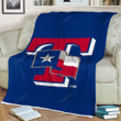 Texas Rangers Sherpa Blanket - America Baseball Mlb Soft Blanket, Warm Blanket