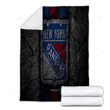 New York Rangers Cozy Blanket - Hockey Club Nhl Black Stone Soft Blanket, Warm Blanket
