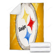 Pittsburgh Sers Cozy Blanket - Grunge American Football Team  Soft Blanket, Warm Blanket