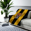 Pittsburgh Pirates Cozy Blanket - Silk American Baseball Club Yellow Black Flag Soft Blanket, Warm Blanket