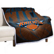 New York Knicks Sherpa Blanket - Nba Basketball1002  Soft Blanket, Warm Blanket