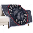 Toronto Raptors  Sherpa Blanket - Canadian Basketball Club Geometric  Soft Blanket, Warm Blanket